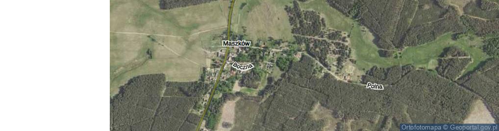 Zdjęcie satelitarne Boczna ul.