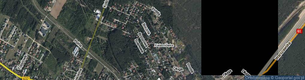 Zdjęcie satelitarne Boczna ul.