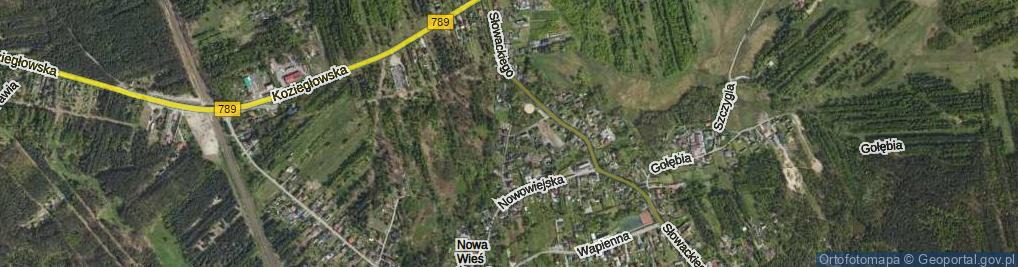 Zdjęcie satelitarne Bociania ul.