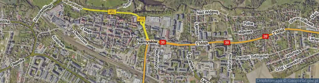 Zdjęcie satelitarne Bohaterów Warszawy ul.