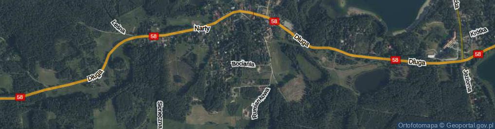 Zdjęcie satelitarne Bociania ul.