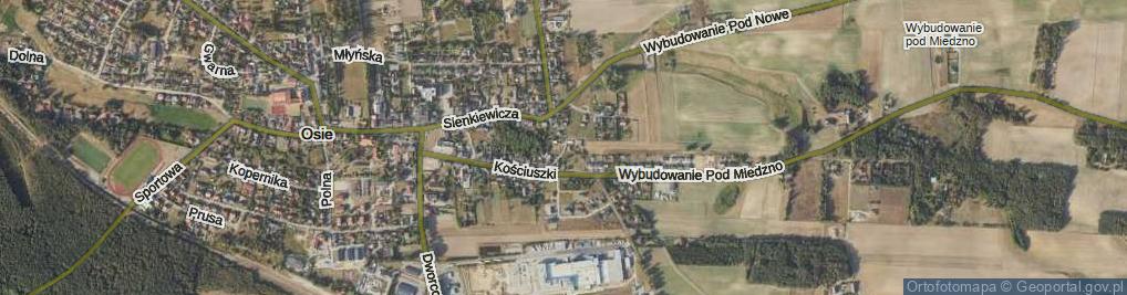 Zdjęcie satelitarne Boczna ul.