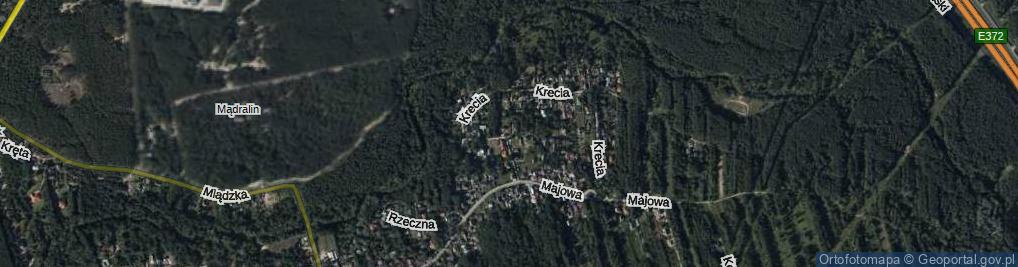 Zdjęcie satelitarne Bociania ul.