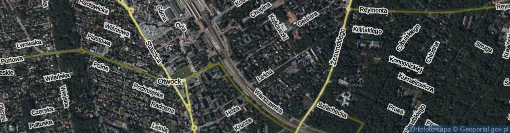 Zdjęcie satelitarne Boczna ul.