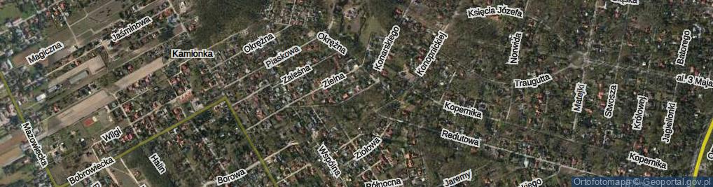 Zdjęcie satelitarne Borowa ul.