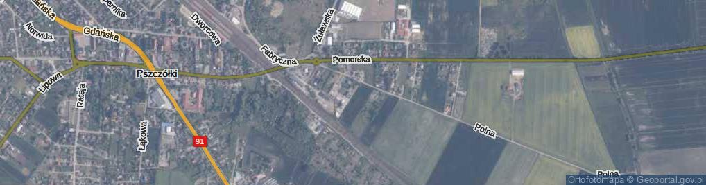 Zdjęcie satelitarne Boczna ul.