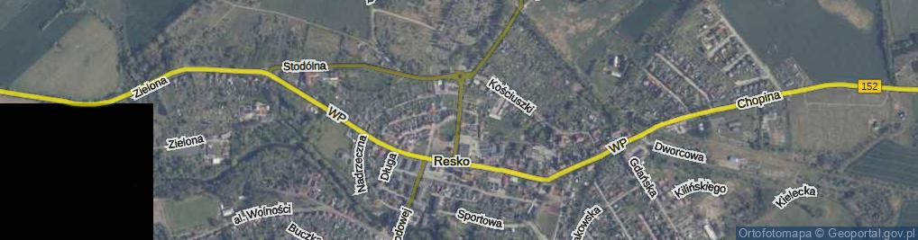 Zdjęcie satelitarne Bohaterów Warszawy ul.