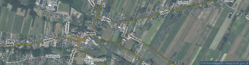 Zdjęcie satelitarne Boczna ul.