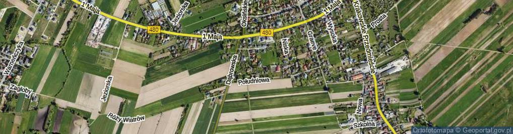 Zdjęcie satelitarne Boczna ul.