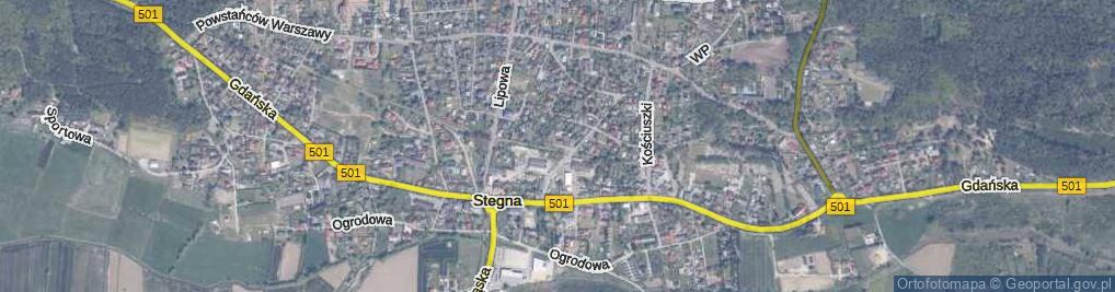 Zdjęcie satelitarne Boczna ul.