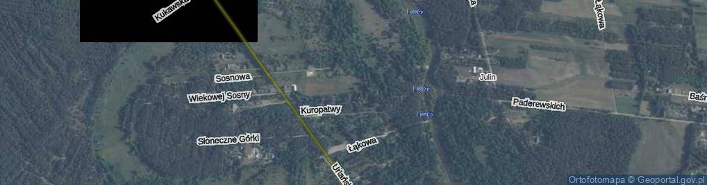 Zdjęcie satelitarne Bociana ul.