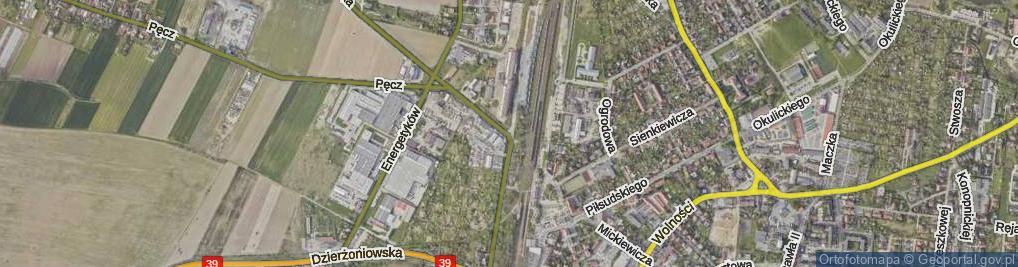 Zdjęcie satelitarne Borowska-Zaułek ul.