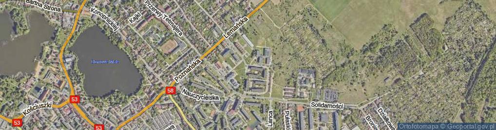 Zdjęcie satelitarne Bohaterów Września 1939 r. ul.