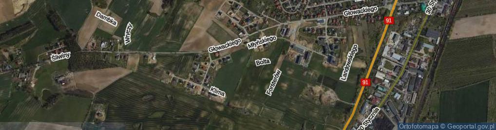 Zdjęcie satelitarne Bolta Feliksa, ks. ul.