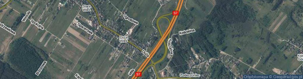 Zdjęcie satelitarne Boczna ul.