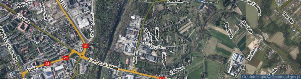 Zdjęcie satelitarne Bohaterów Monte Cassino ul.