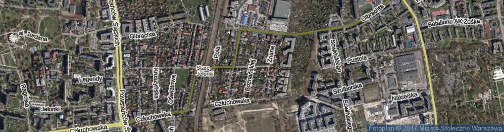 Zdjęcie satelitarne Boznańskiej Olgi ul.