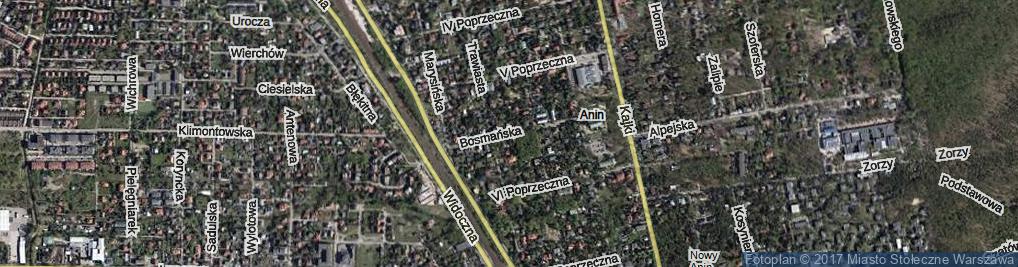 Zdjęcie satelitarne Bosmańska ul.