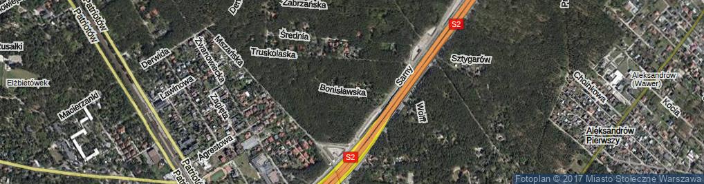 Zdjęcie satelitarne Bonisławska ul.