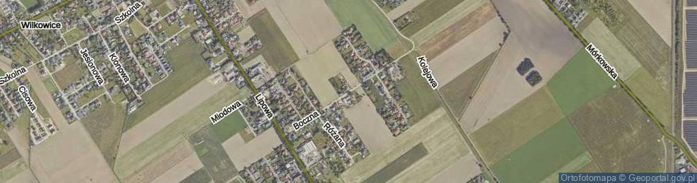 Zdjęcie satelitarne Boczna ul.