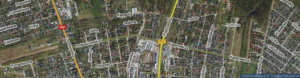 Zdjęcie satelitarne Boczna ul.