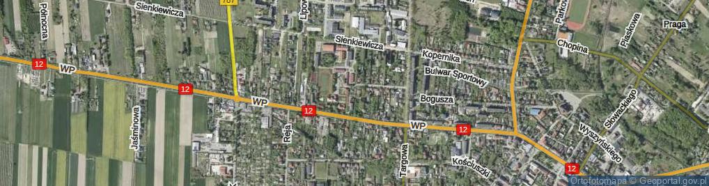 Zdjęcie satelitarne Bohaterów Walki z Faszyzmem ul.