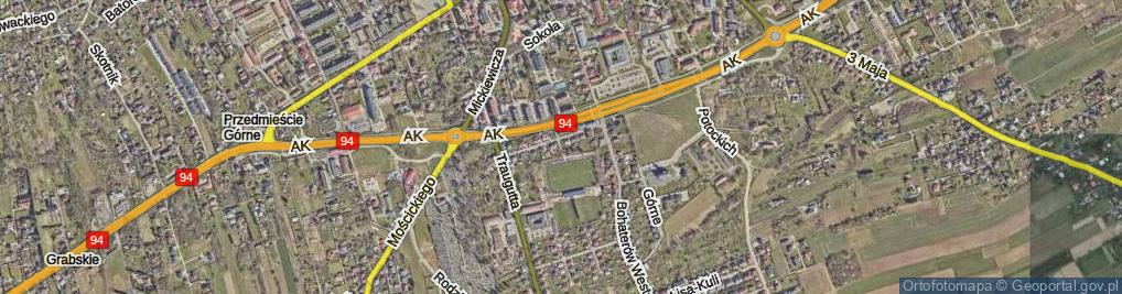 Zdjęcie satelitarne Bolesława Krzywoustego ul.