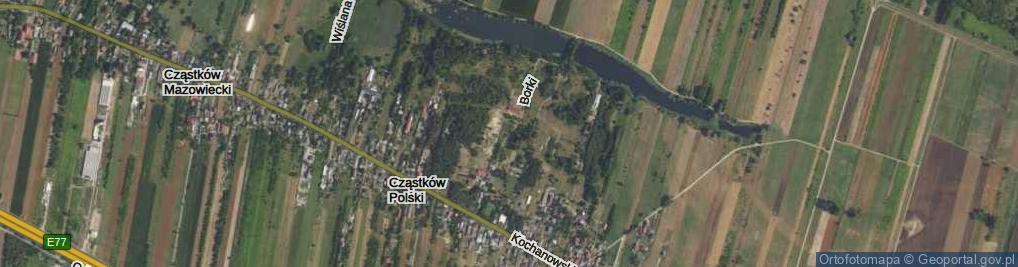 Zdjęcie satelitarne Borki ul.