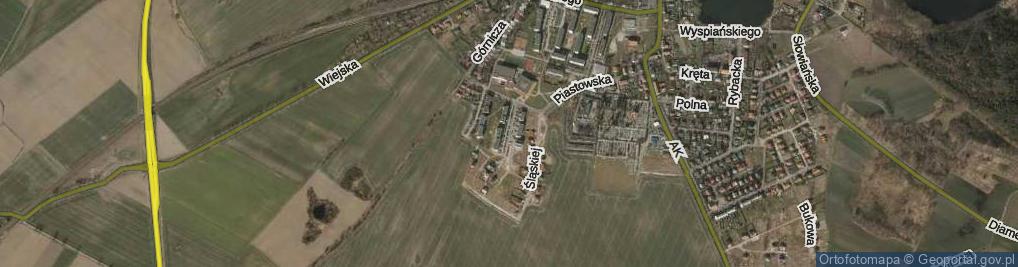 Zdjęcie satelitarne Bolesława Krzywoustego ul.