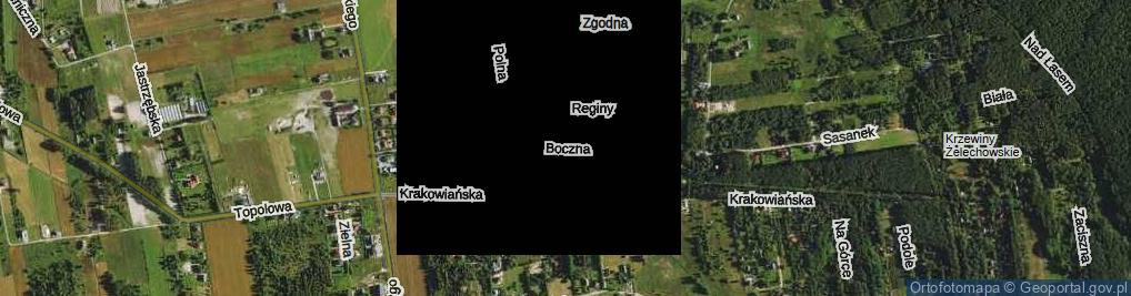 Zdjęcie satelitarne Boczna ul.