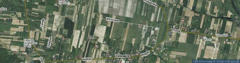 Zdjęcie satelitarne Borówkowa ul.