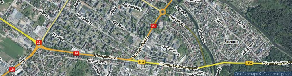 Zdjęcie satelitarne Brzostowskiego Karola ul.