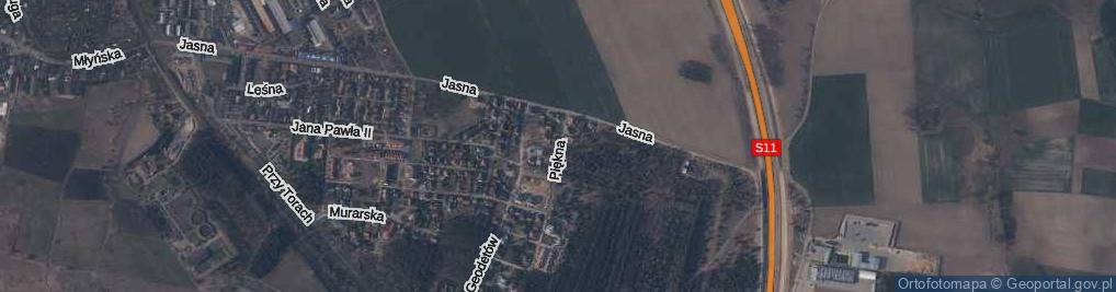 Zdjęcie satelitarne Brzozowa ul.