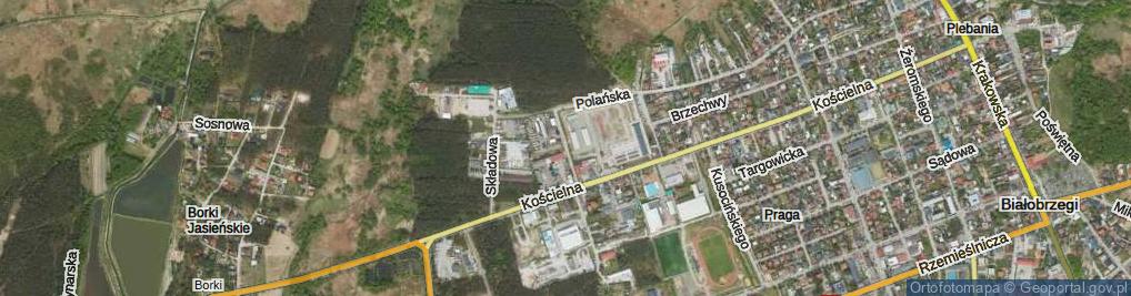 Zdjęcie satelitarne Braci Śniadeckich Jana i Jędrzeja ul.