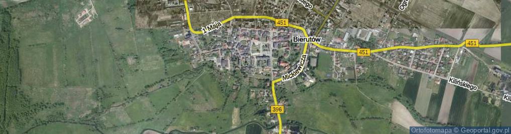 Zdjęcie satelitarne Browarna ul.