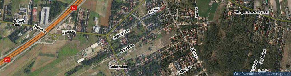 Zdjęcie satelitarne Brzozowa ul.