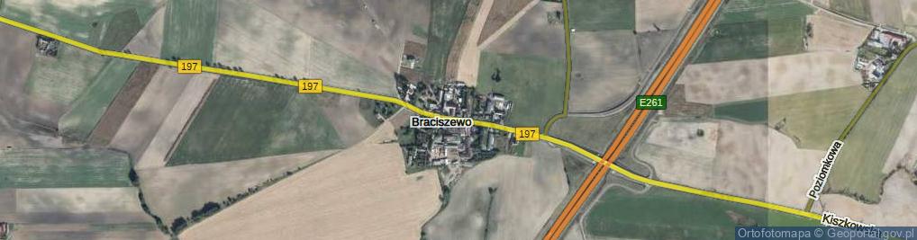 Zdjęcie satelitarne Braciszewo ul.