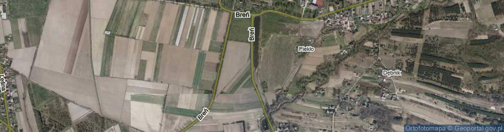 Zdjęcie satelitarne Breń ul.