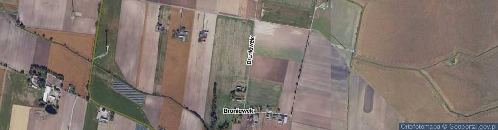 Zdjęcie satelitarne Broniewek ul.