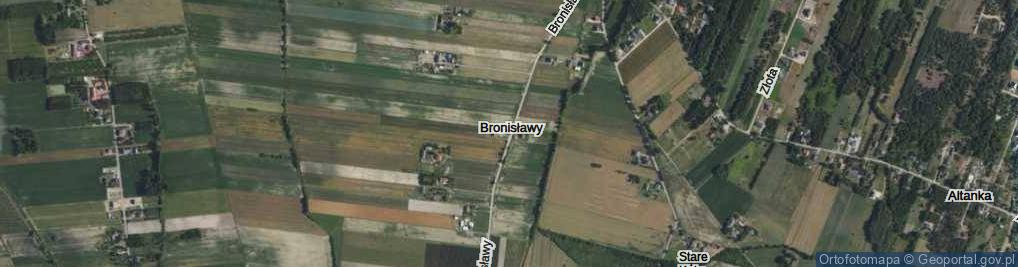 Zdjęcie satelitarne Bronisławy ul.