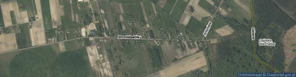 Zdjęcie satelitarne Bronisławów ul.