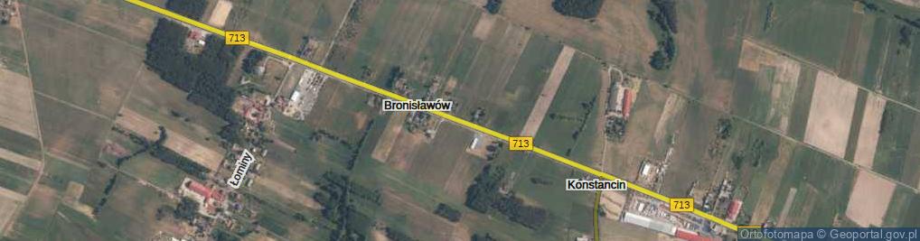 Zdjęcie satelitarne Bronisławów ul.