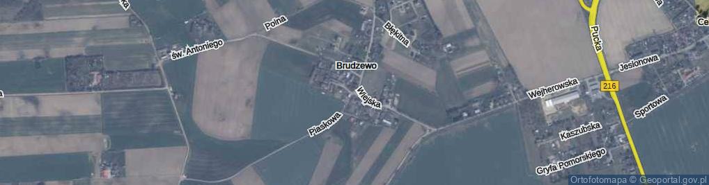 Zdjęcie satelitarne Brudzewo ul.