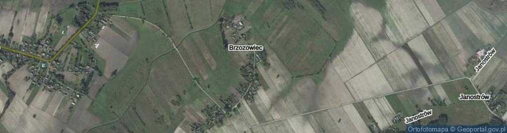 Zdjęcie satelitarne Brzozowiec ul.