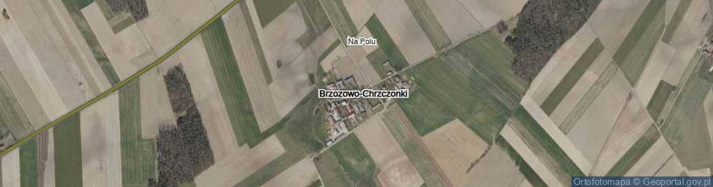 Zdjęcie satelitarne Brzozowo-Chrzczonki ul.
