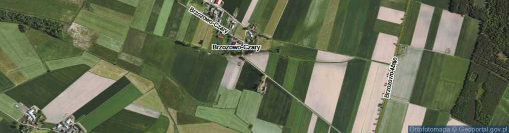 Zdjęcie satelitarne Brzozowo-Czary ul.