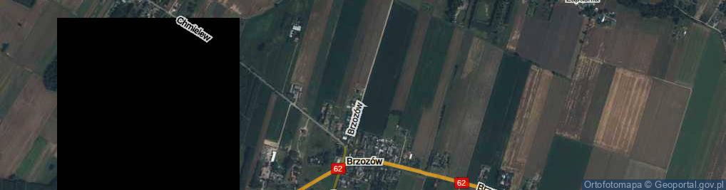 Zdjęcie satelitarne Brzozów ul.