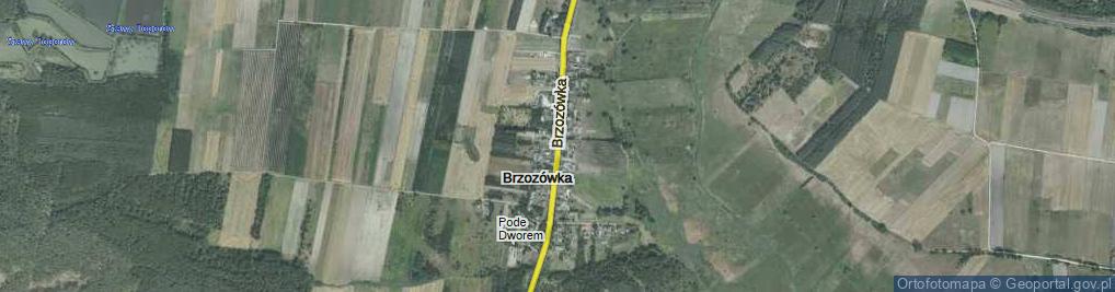 Zdjęcie satelitarne Brzozówka ul.