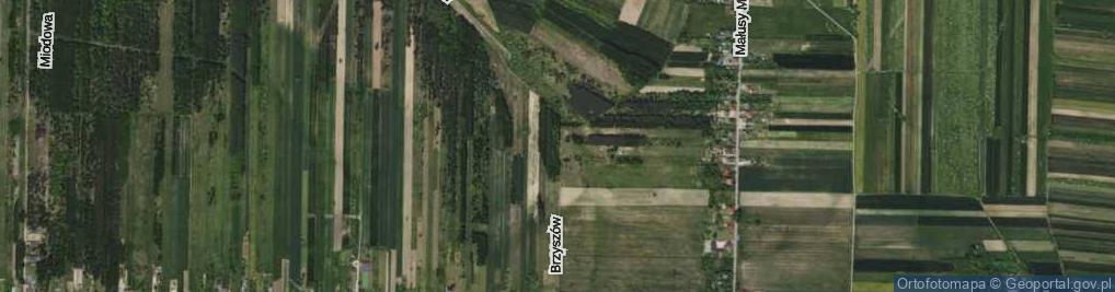 Zdjęcie satelitarne Brzyszów ul.