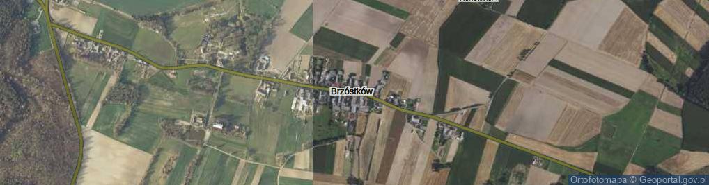 Zdjęcie satelitarne Brzóstków ul.